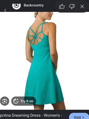 prAna Dreaming Dress in Teal - Women's Strappy Back Sundress